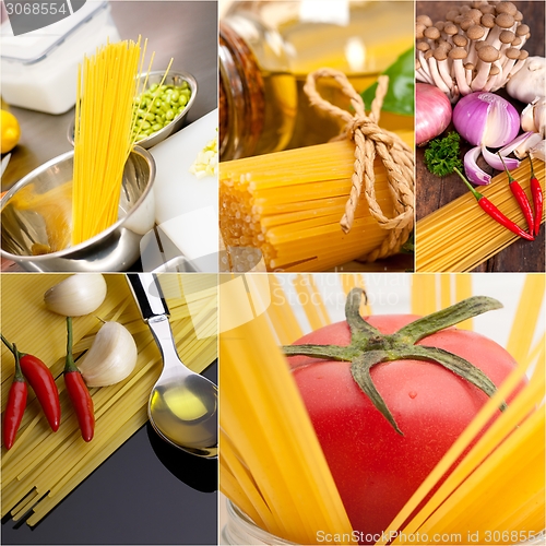 Image of healthy Vegetarian vegan food collage