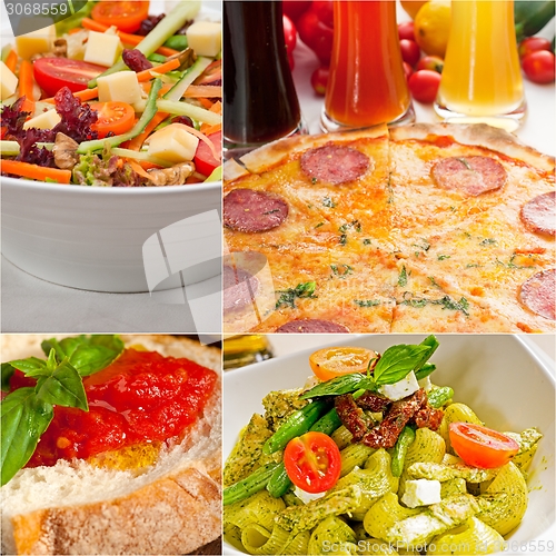 Image of healthy Vegetarian vegan food collage