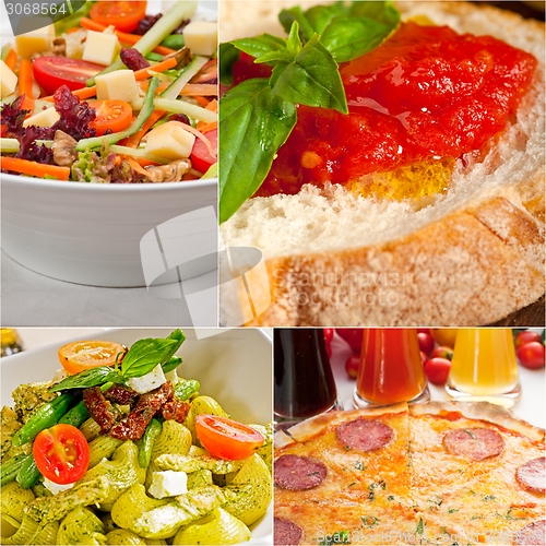 Image of healthy Vegetarian vegan food collage