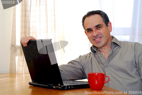 Image of Man with laptop