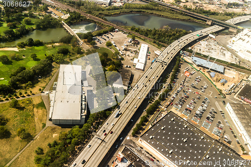 Image of Aerial view of Queens Borough, New York