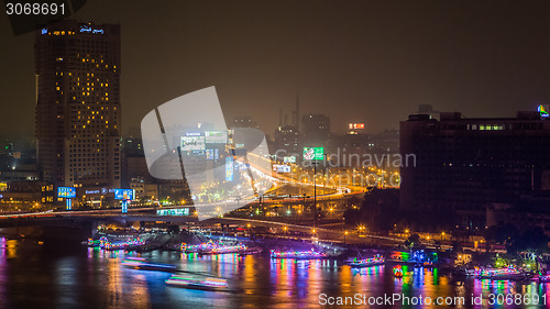 Image of Cairo at night