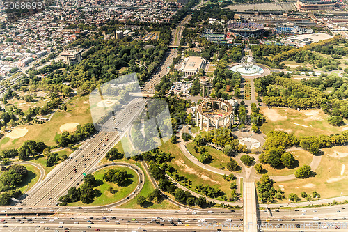 Image of Aerial view of Queens Borough, New York