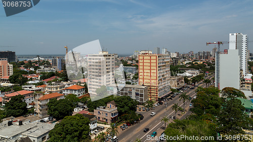 Image of Aerial view of downtown Maputo