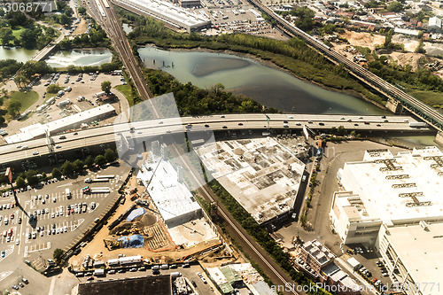 Image of Aerial view of Queens Borough, New York