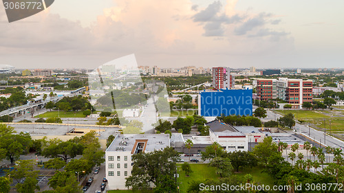 Image of Aerial view of Miami Downtown