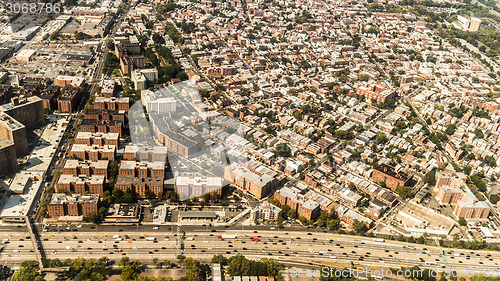 Image of Aerial view of Queens Borough, New York