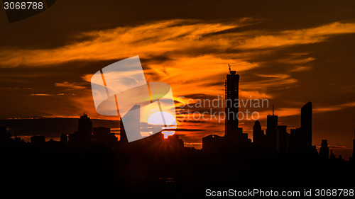 Image of Sunset in the City