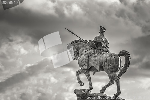 Image of Statue of Ras Makonnen on a horse