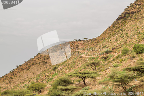 Image of The steep mountains of Hararge region