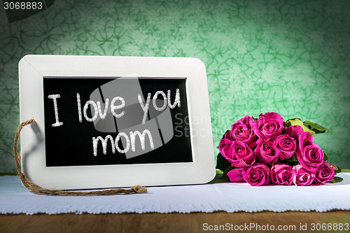 Image of slate blackboard mother day