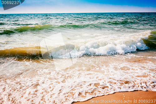 Image of Sand Beach And Wave