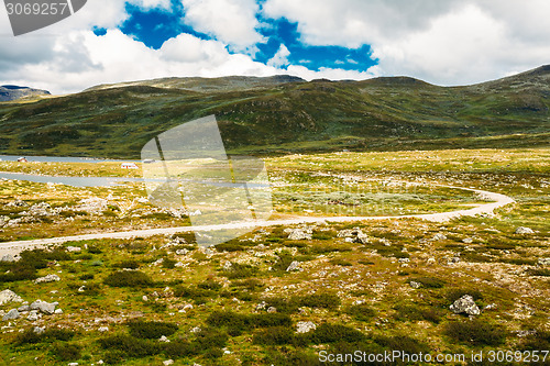 Image of Norway Nature Landscapes, Mountain Under Sunny Blue Sky