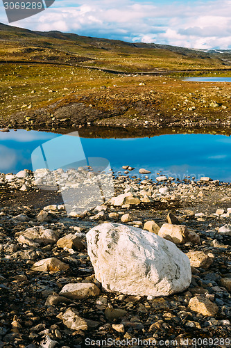 Image of Norway Nature Landscapes, Mountain Under Sunny Blue Sky