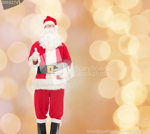 Image of man in costume of santa claus