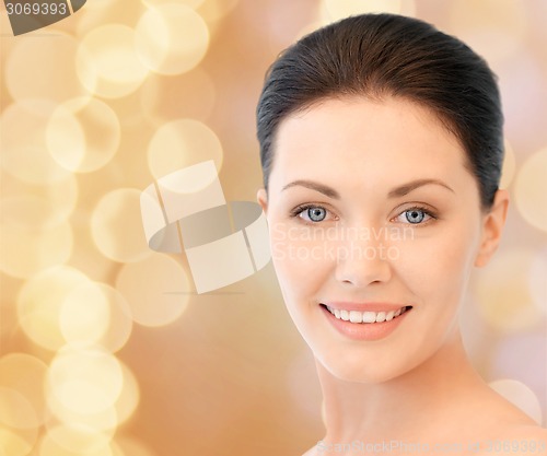 Image of beautiful young woman face