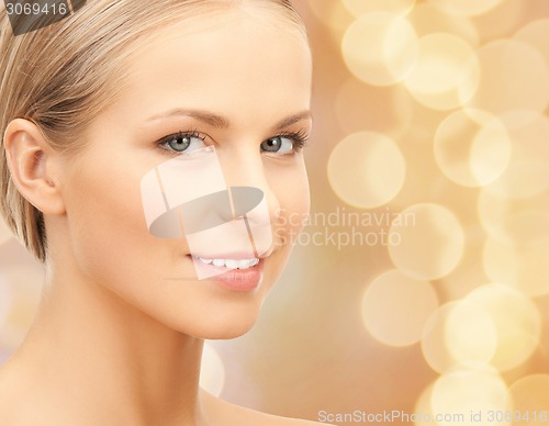 Image of beautiful young woman face