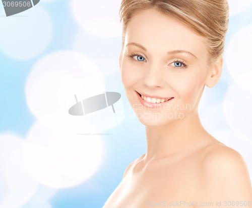 Image of beautiful young woman face