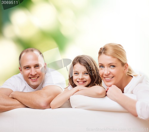 Image of happy family at home