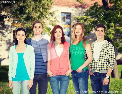 Image of group of smiling students standing