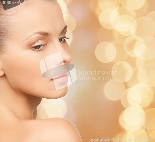 Image of beautiful young woman face