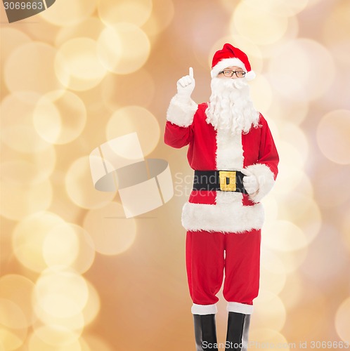 Image of man in costume of santa claus