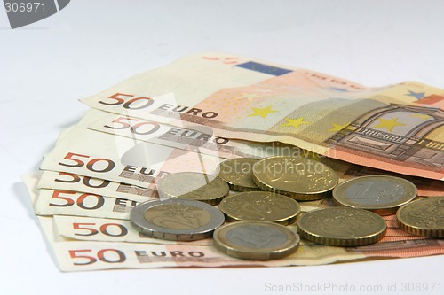 Image of euro coins and notes