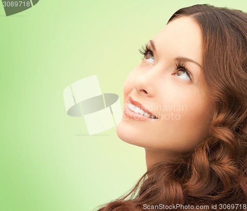 Image of beautiful young woman face