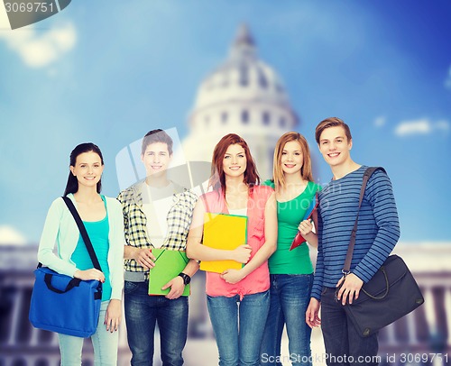 Image of group of smiling students standing