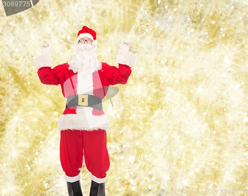 Image of man in costume of santa claus