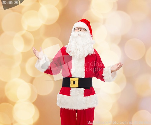 Image of man in costume of santa claus