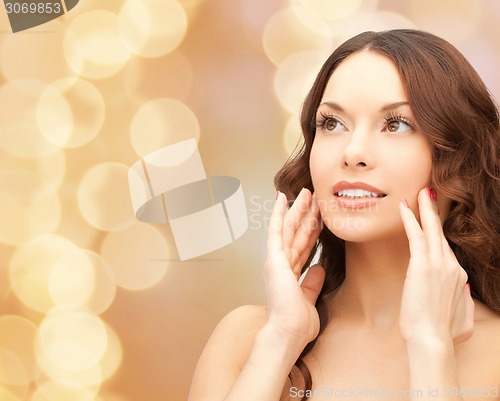 Image of beautiful young woman face
