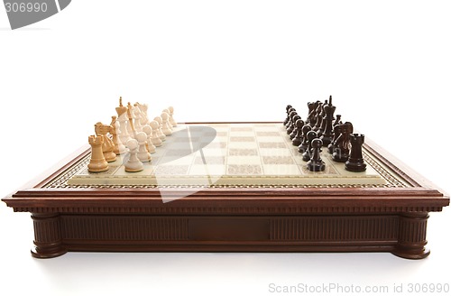 Image of Chess Board and playing pieces