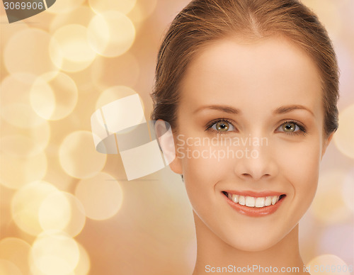 Image of beautiful young woman face