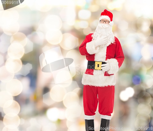 Image of man in costume of santa claus