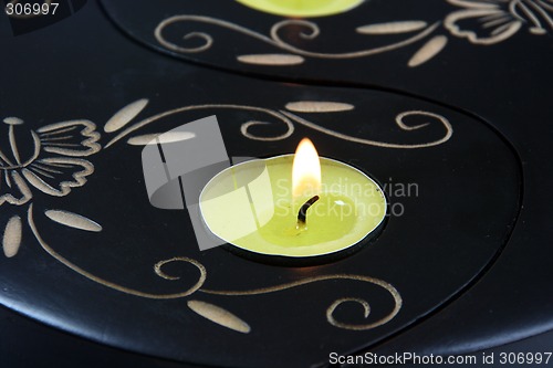 Image of candle on fire