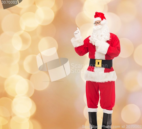 Image of man in costume of santa claus