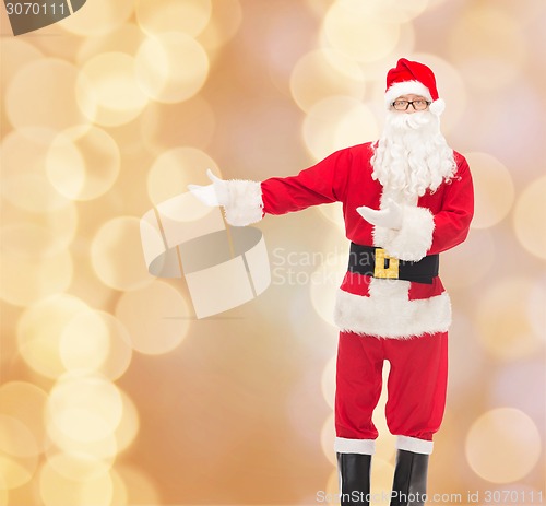 Image of man in costume of santa claus