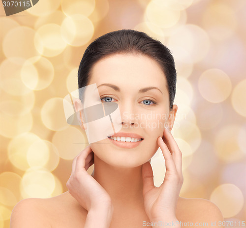 Image of beautiful young woman face
