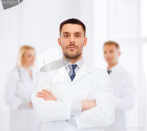 Image of male doctor in white coat