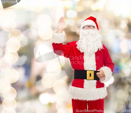 Image of man in costume of santa claus