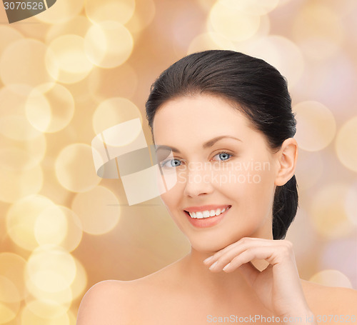 Image of beautiful young woman face