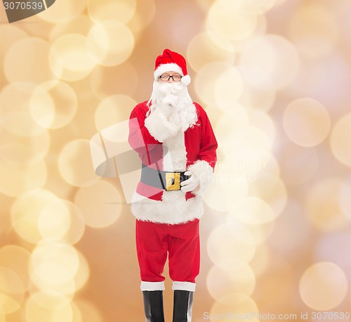 Image of man in costume of santa claus