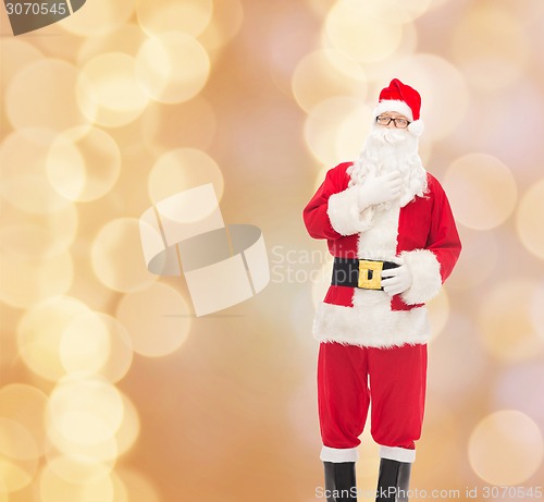 Image of man in costume of santa claus