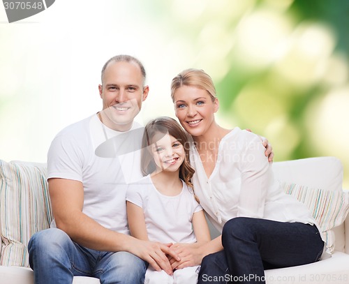 Image of happy family at home