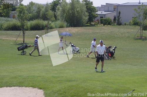 Image of Golfers in golf course