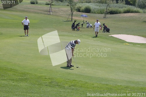 Image of Golfers in golf course