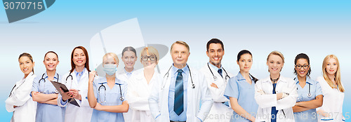 Image of team or group of doctors and nurses