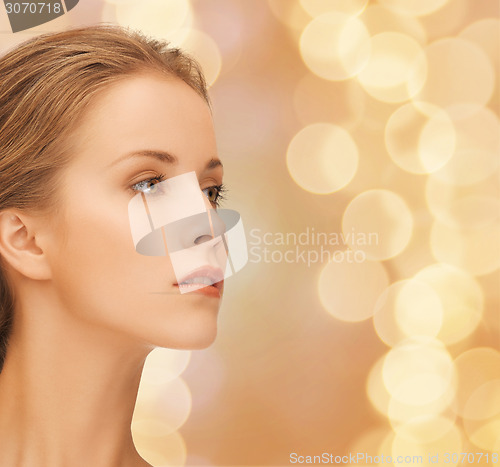 Image of beautiful young woman face