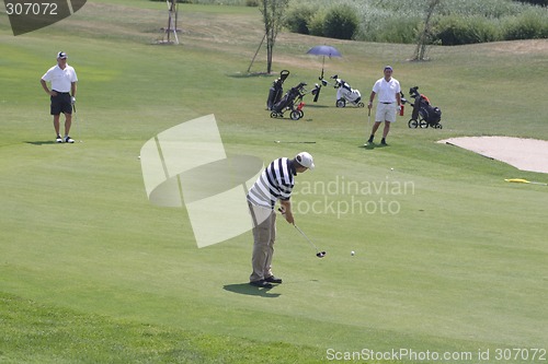 Image of Golfers in golf course